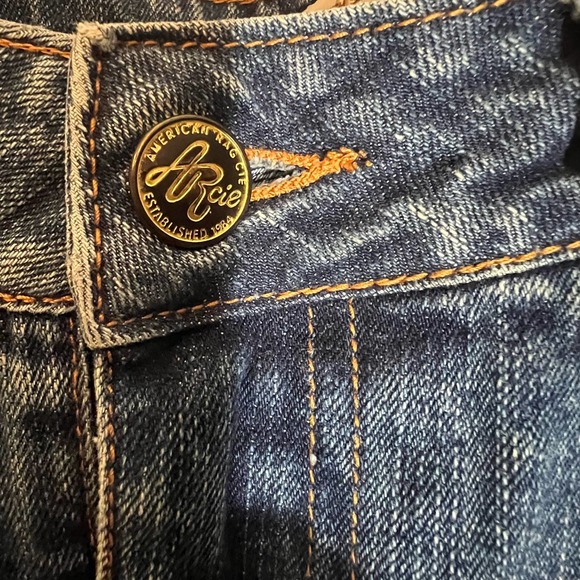 American Rag Cie Pleated Distressed Maxi Jean Skirt 9 - Medium - Picture 5 of 5